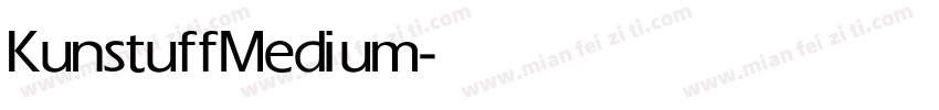 Kunstuff Medium字体转换